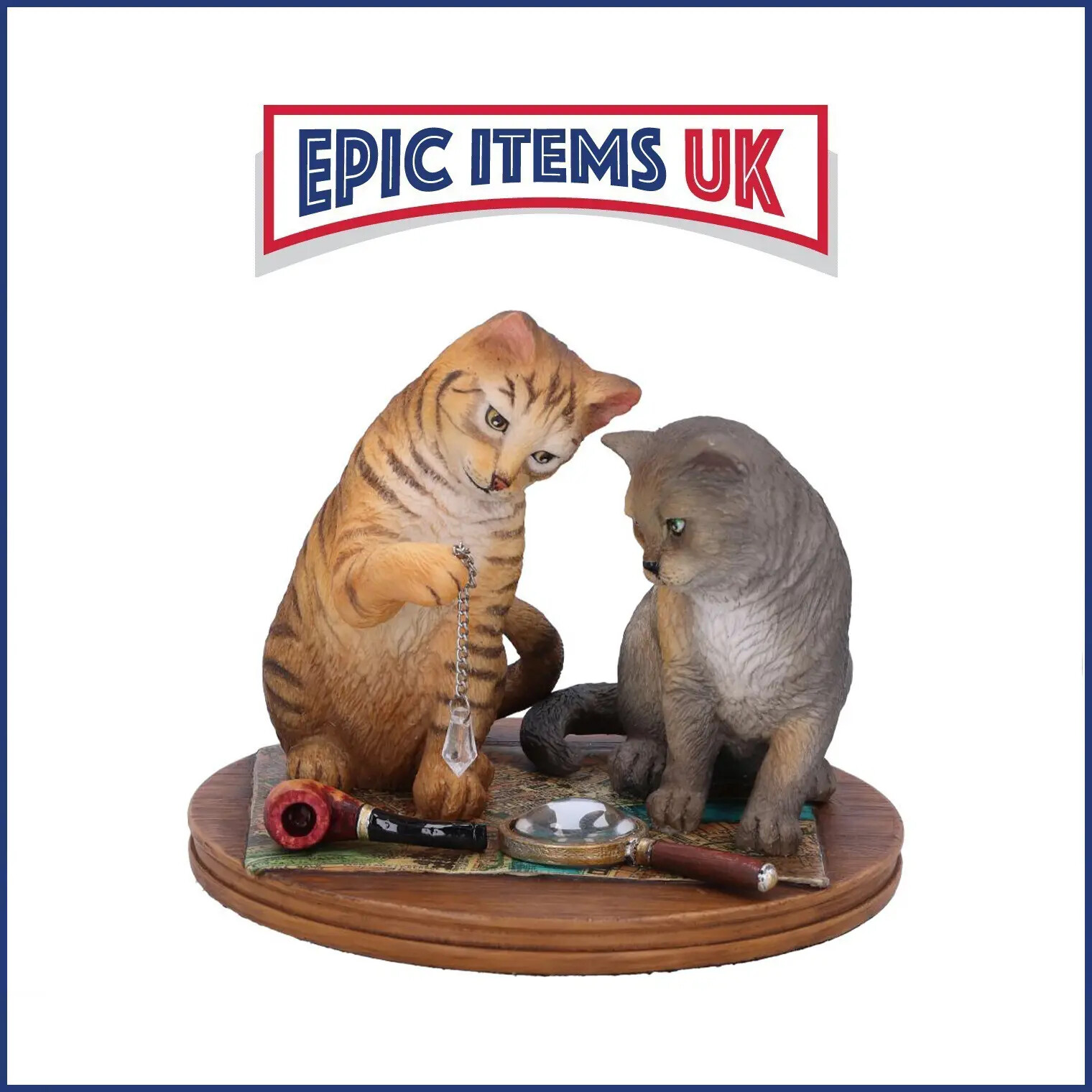 Lisa Parker Purrlock Holmes Cats Figurine 10.5cm - IN STOCK