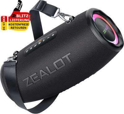 ZEALOT Bluetooth Lautsprecher Musikbox Bluetooth Box 80W Stereo Sound Boxen