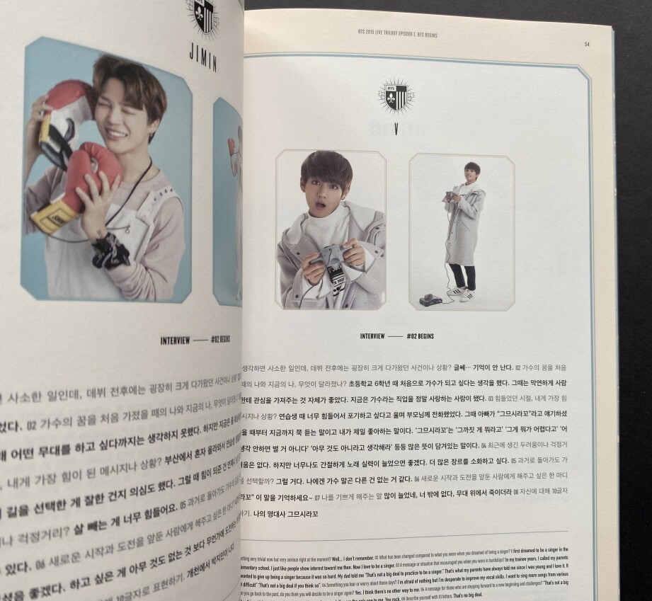 BTS-2015 LIVE TRILOGY EPISODE I BEGINS PROGRAM BOOK KOREAN VERSION
