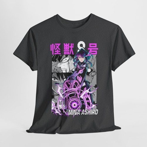 Kaiju No 8 Mina Shiro Kaiju T-Shirt Anime Soft Tee Shirt alle Größen Mina Ashiro - Bild 54 von 90