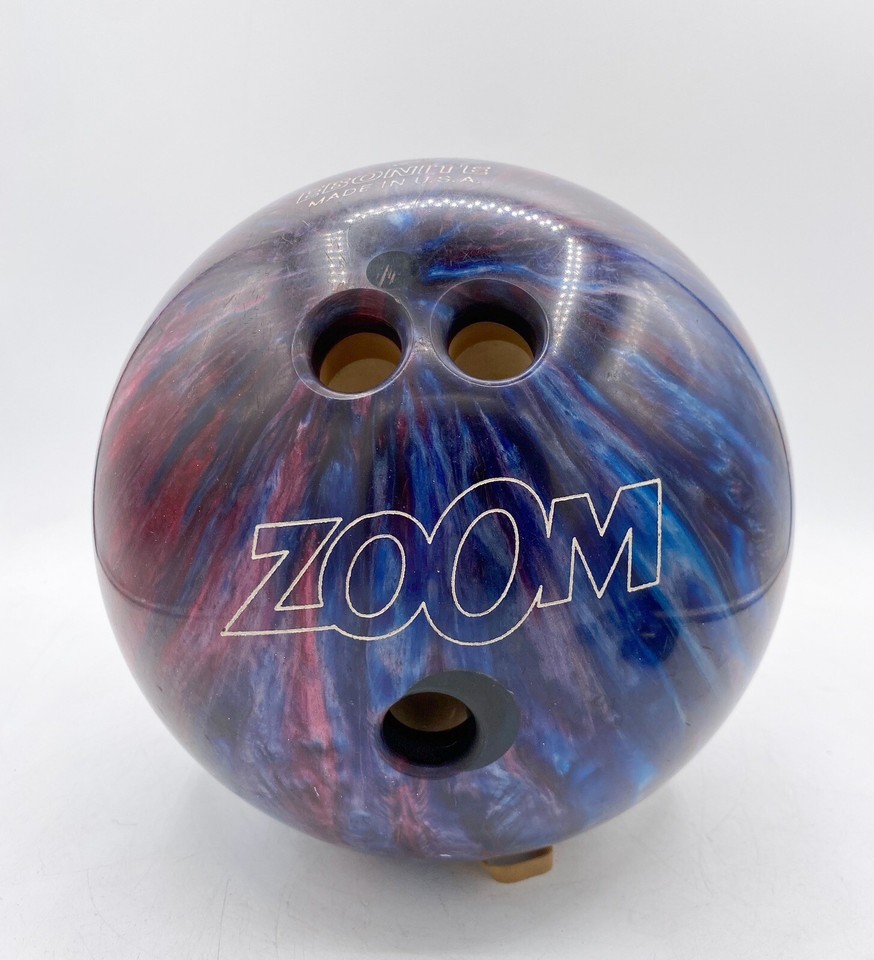 Ebonite Zoom Glow Blue/Red Sparkle Swirl Bowling Ball 10 LB MADE USA