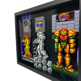 Metroid Super Nintendo Game Boy 3D Pop Art Video Game 8 16 Bit NES Print Gamer