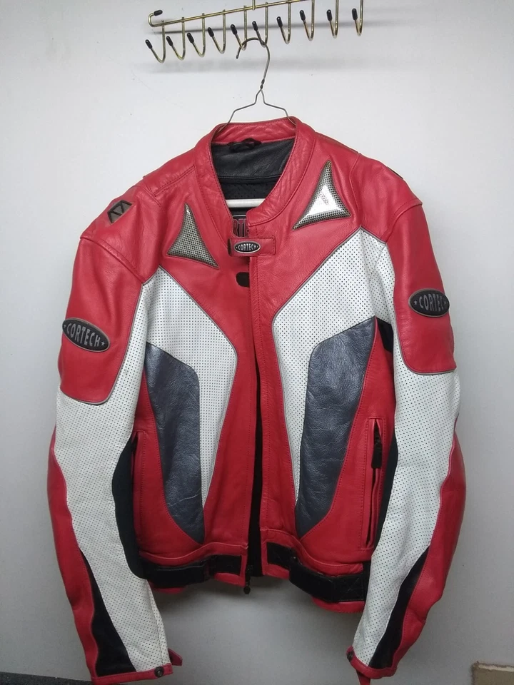 Chaqueta de moto blindada de cuero para hombre Cortech Tourmaster L 44 Foto 2 de 4