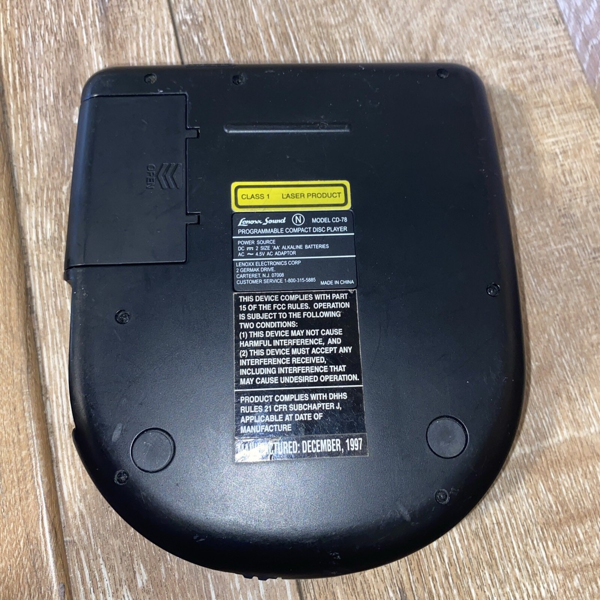 Lenoxx Sound CD-78 Programmable Compact Disc Player UNTESTED Lenoxx Sound CD-78 Programmable Compact Disc Player UNTESTED