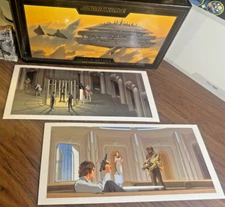 Ralph McQuarrie Star Wars Panoramic Postcard Set Lucasfilm Cloud City Han Leia