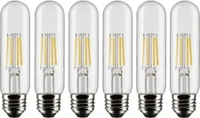 Satco S21344 - 5.5 Watt T10 LED Light Bulb - 2700K - 90CRI - 120 Volt (6 Pack)