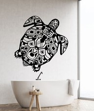 Vinyl Wall Decal Sea Animal Turtle Ocean Marine Style Shell Stickers 2037ig 