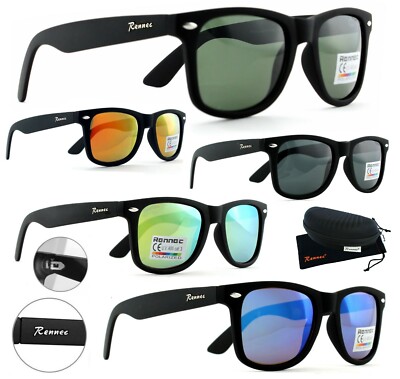Nerd Sonnenbrille Polarisiert Verspiegelt Angelbrille Anglerbrille Rennec 11 BOX