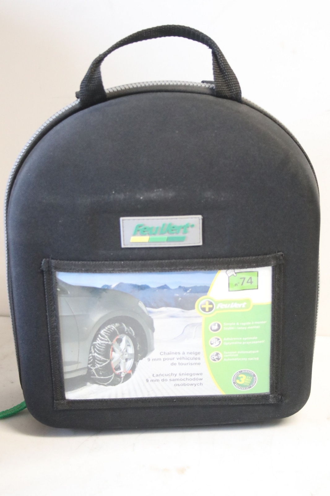 Chaînes à neige Feu Vert N74 neuves pour pneus de voiture standard