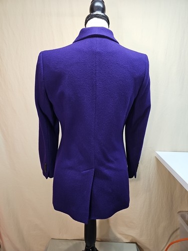 Lauren Ralph Lauren Purple 3-Button Wool Blend Casual Blazer Women's Size 4P - Picture 3 of 5