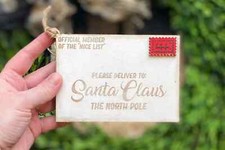 Letter to Santa Ornament, 3D Christmas List ornament, Holiday Ornament for Kids