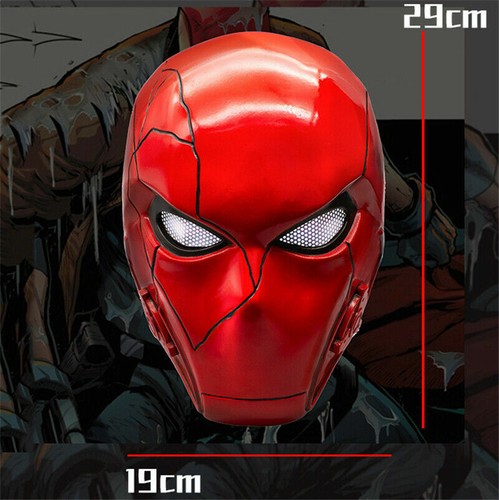Resin 1:1 Scale Batman BRUCE WAYNE Red Hood Helmet Fullface Mask Replica Props - Picture 5 of 8
