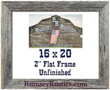 16x20" wide 2" rustic barn primitive picture frame upcycled wood barnwood photo