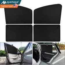 4PCS Magnetic Car Side Window Sun Shade Cover Shield UV Blocking Protection 