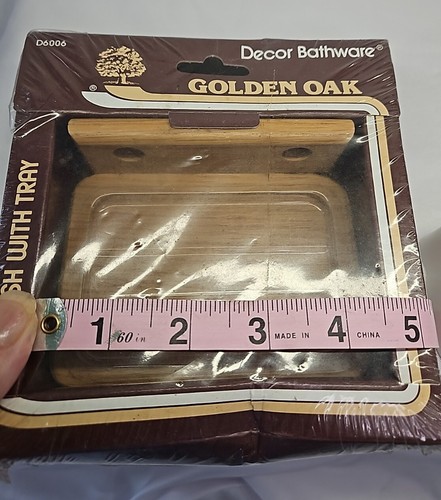 Franklin Brass Golden Oak Vtg Decor Bathware Soap Dish with Tray Wall Mount USA - Picture 11 of 12