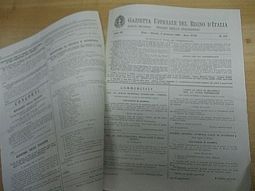 3 NUMERI DELLA " GAZZETTA UFFICIALE DEL REGNO D'ITALIA " 1939 - Picture 5 of 7