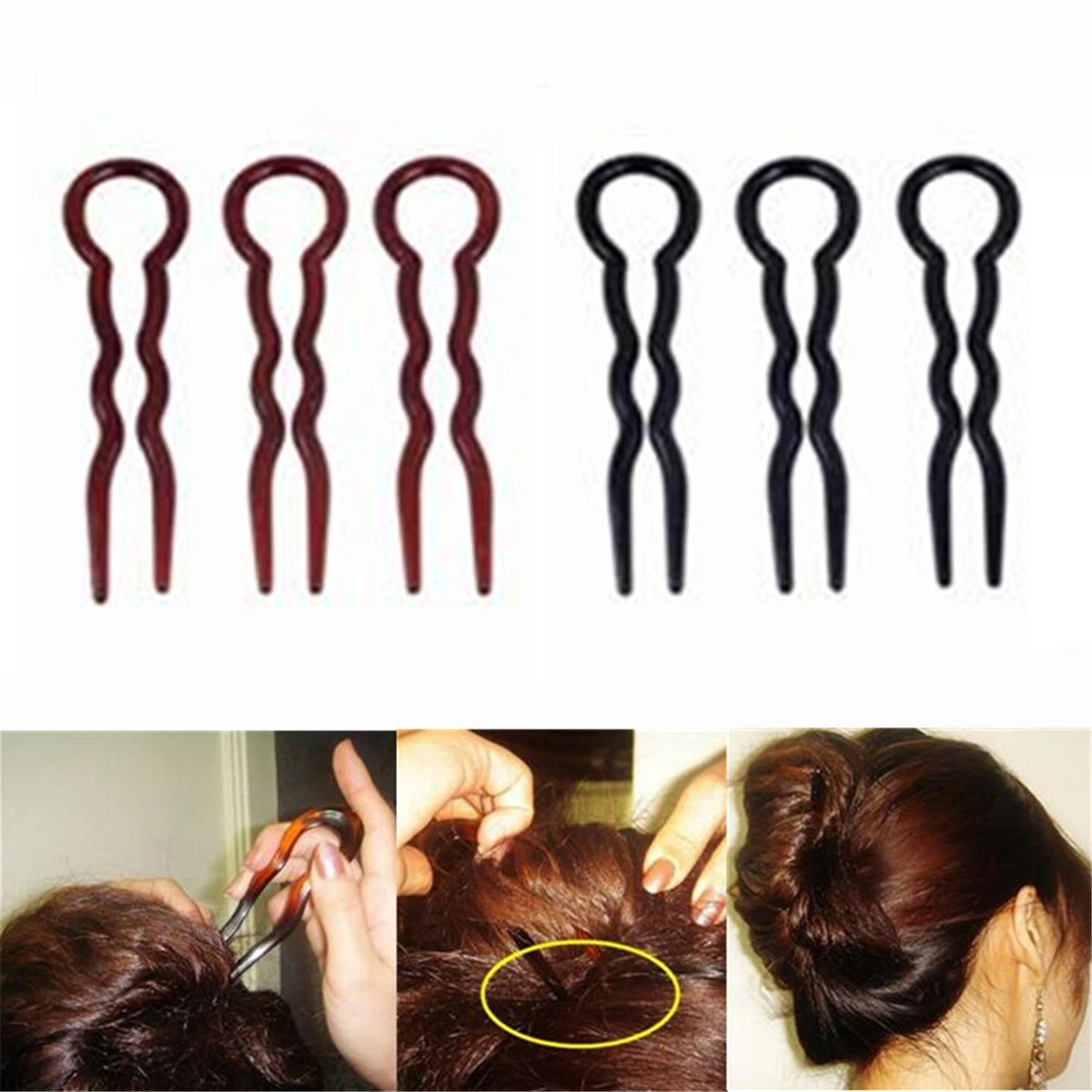 Brown best sale hair pins
