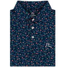 Rhoback The Mele Kalikimaka Men's Short Sleeve Performance Polo