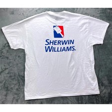 Sherwin Williams White Graphic T-shirt Gildan Dryblend S-4xl Sherwin Williams White Graphic T-shirt Gildan Dryblend S-4xl