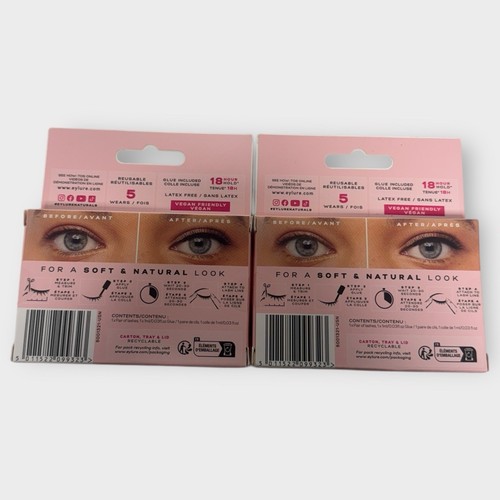 Eylure London Naturals No. 031 Reusable Adhesive False Eyelashes LOT OF 2 - Afbeelding 2 van 2