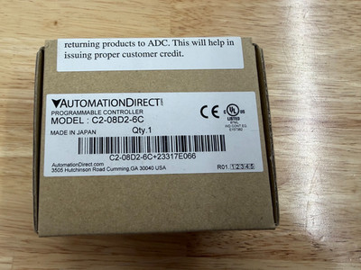 New/Factory Sealed C2-08D2-6C CLICK PLUS discrete/analog combo module.