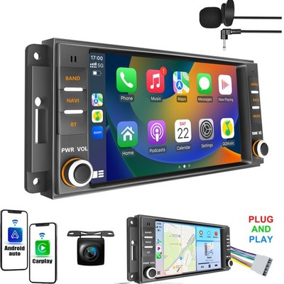 For Jeep DODGE Chrysler Carplay Android Auto7''Car Stereo Radio GPS Nav Bluetooth