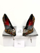 💖 Dior Iconic F/W 2004 by John Galliano I LOVE DIOR Leopard Heels Pumps EU 39