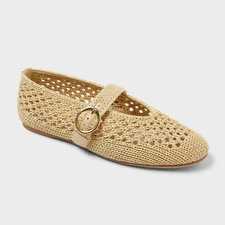 Women's Sia Knit Woven Mary Jane Flats - Universal Thread