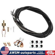New 330-9371 Universal Rear Parking Brake Emergency E-Brake Cable Kit Black