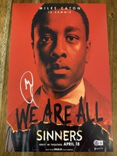 Miles Caton ‘Sinners' Signed 12x18 Photo 'Sammie Moore' Beckett