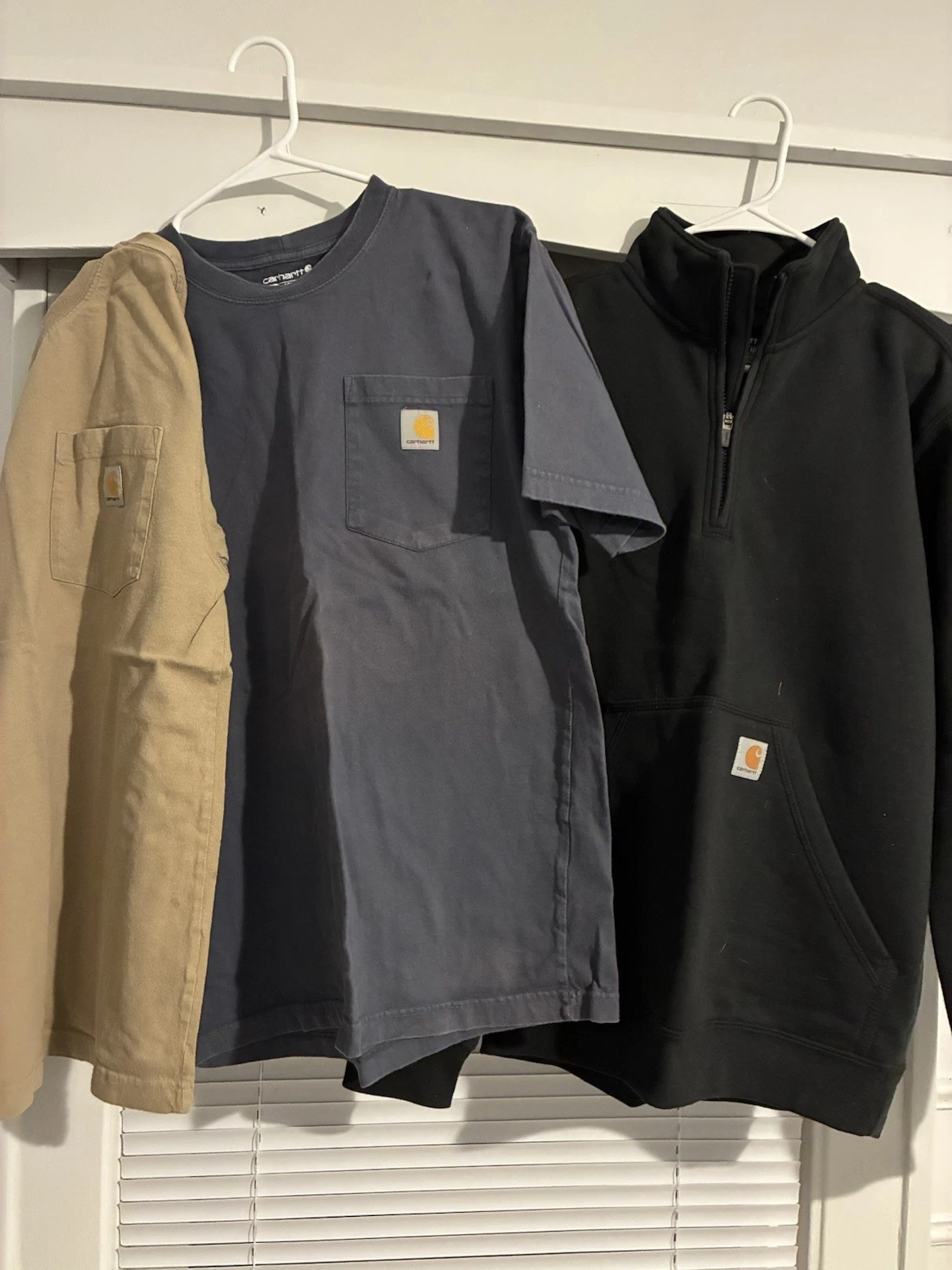 Set Of Three Carhartt Quarterzip And Shirts - product detail image 1