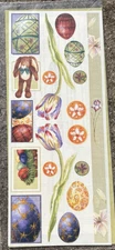 JUMBO GREAT LENGTH 4 x 12" CREATIVE MEMORIES Sticker SHEET COTTAGE SPRING *
