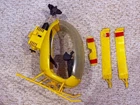 GI Joe Adventure Team Vintage 1970s Yellow Helicopter Vehicle For Parts/Repair