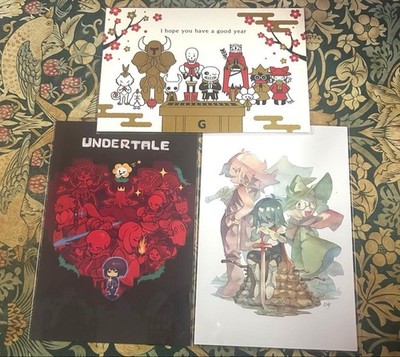 Fangamer Limitiertes Postkartenset Undertale Deltarune Hollow Knight Shovel...