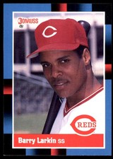 Barry Larkin 1988 Donruss #492 Reds MLB READ FREE SHIPPING AutographDen
