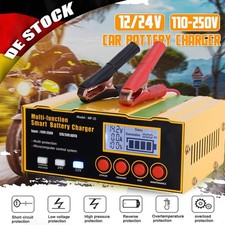 Profi Intelligente Auto KFZ Batterie Ladegerät Impuls Reparatur 12-24Volt DHL