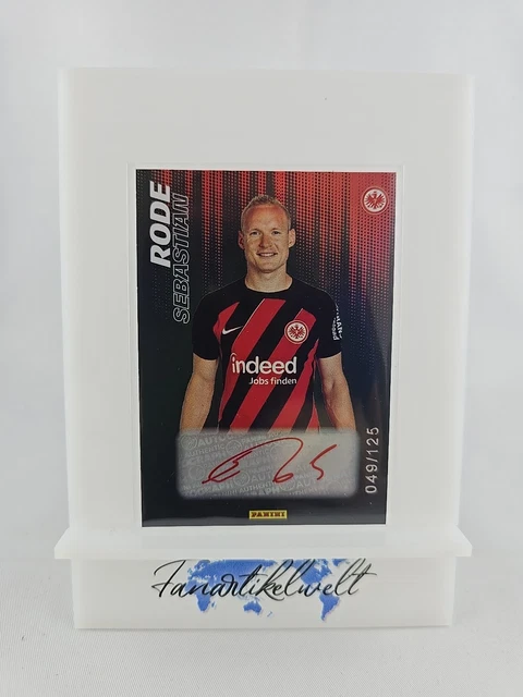 Sebastian Rode  2023-24 Panini Eintracht Frankfurt Autographs Red 49/125