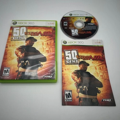 50 Cent: Blood on the Sand (Microsoft Xbox 360, 2009) Complete in Box