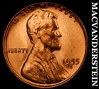 1955-S Lincoln Wheat Cent - Choice Gem Brilliant Unc  No Reserve  #J9689