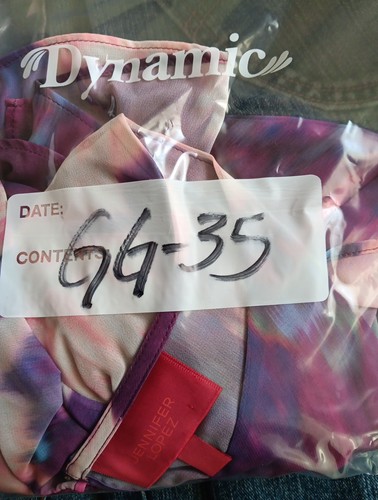 Blusa Jennifer Lopez Jlo, donna taglia XL, tunica floreale semi trasparente alto a strati - Foto 7 di 7