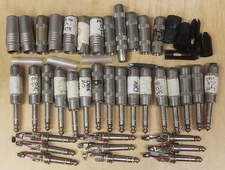 20+ Mega Lot of Switchcraft 1/4" Stereo Metal Plugs & Parts FREE SHIPPING!