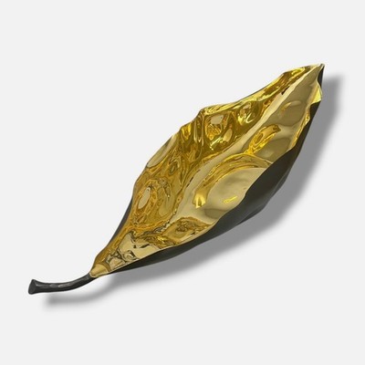 Michael Aram Gold Iris Pod Metal Sculpture