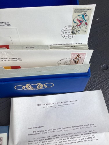 international olympic committee official first day cover stamp collection nib - Picture 3 of 15