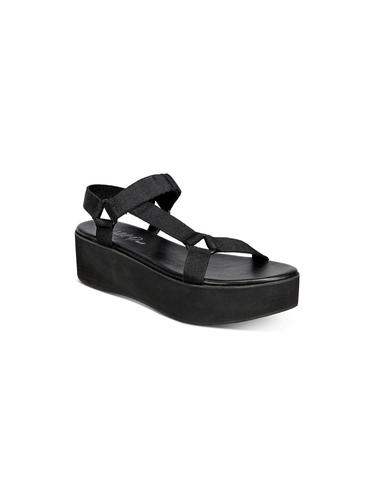 WILD PAIR Womens Black Flatform Sawwyer Platform Slip On Slingback Sandal 9 M 4490₽