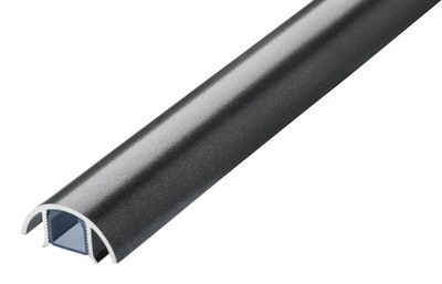 ALUNOVO Mini Design Aluminium Kabelkanal Titanium seidenmatt met.  20 bis 196 cm