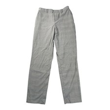 Uniqlo Dress Pants Womens Small Gray Glen Plaid Comfort Waist 27" Inseam