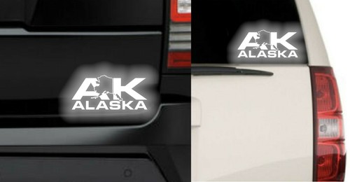 Alaska AK USA State Reflective Sticker Decal - Foto 2 di 2