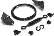 "Anti-Sag Gate Kits for Wooden Fence, Black Anti-Sagging Gate Support Cable Kit