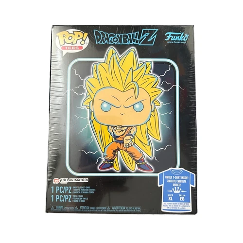 🔥🔥Funko POP! Camiseta Dragon Ball Z Super Saiyan 3 SS3 Goku Talla XL*SELLADA