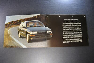 1989 Daihatsu Charade Sales Brochure Folder CES CLS CLX Excellent